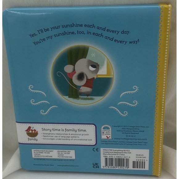 Will You Be My Sunshine Children Board Book Family Child Love Large Print Read - Picture 3 of 7